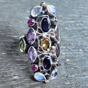 Nicky Butler LIMITED EDITION RAJ Sterling Silver 925 Amethyst Designer Ring NB